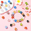 40Pcs 10 Colors Handmade Lampwork Beads LAMP-PA0001-10-5