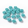 Synthetic Coral 3D Flower Rose Beads CORA-A006-15mm-033-1