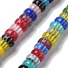 Handmade Millefiori Lampwork Beads Strands LAMP-F035-05-1