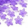 Frosted Acrylic Bead Caps X-MACR-S371-05A-747-1