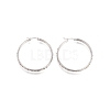 304 Stainless Steel Geometric Hoop Earrings for Women STAS-D171-33B-P-1