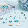   DIY Synthetic Turquoise Beaded Dangle Earring Making Kit DIY-PH0022-46-4