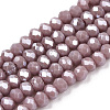 Electroplate Glass Beads Strands EGLA-A034-P1mm-A12-1