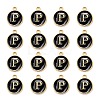 Golden Plated Alloy Charms X-ENAM-S118-02P-2
