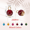 200Pcs Opaque Drawbench Acrylic Charms PALLOY-PHE00016-2