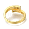 Brass Micro Pave Clear Cubic Zirconia Adjustable Finger Rings RJEW-D079-05G-RS-3