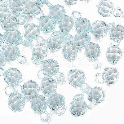 Transparent Acrylic Pendants MACR-S373-125-B06-1