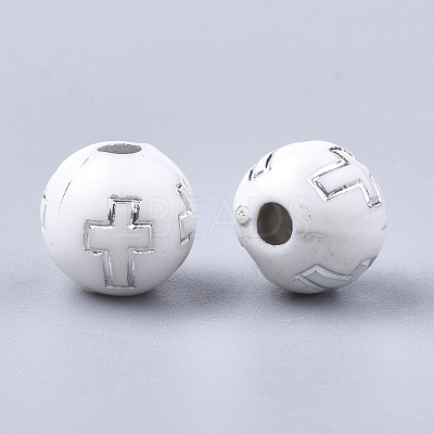 Plating Acrylic Beads PACR-Q113-10N-1