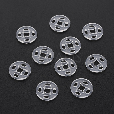 Transparent Resin Snap Fasteners BUTT-N018-008-01-1