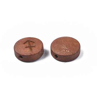 Laser Engraved Wood Beads WOOD-S053-53D-1