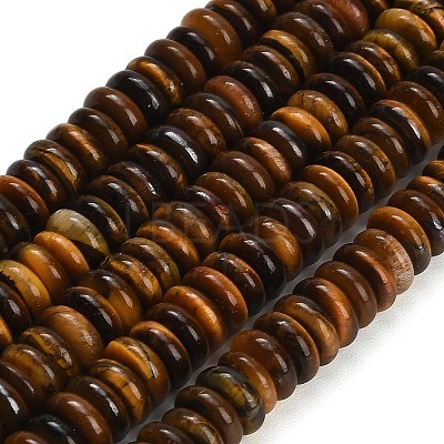 Natural Tiger Eye Beads Strands G-P354-02-2x6mm-1