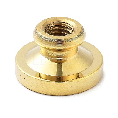 Golden Tone Wax Seal Brass Stamp Heads STAM-P002-01G-08-1