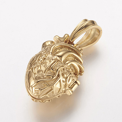 304 Stainless Steel Locket Pendants X-STAS-P137-19G-1