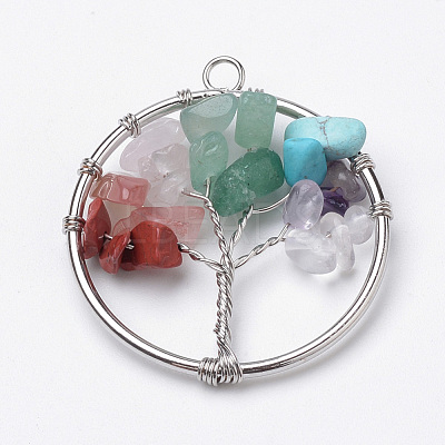 Natural & Synthetic Gemstone Pendants G-S271-23A-01-1