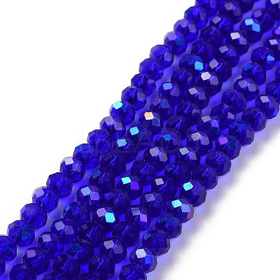 Electroplate Glass Beads Strands EGLA-A034-T10mm-L16-1