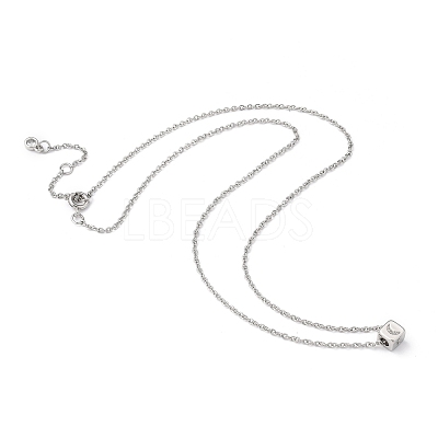 Cube Micro Pave Cubic Zirconia Pendant Necklaces & Bracelets Sets SJEW-JS01116-01-1