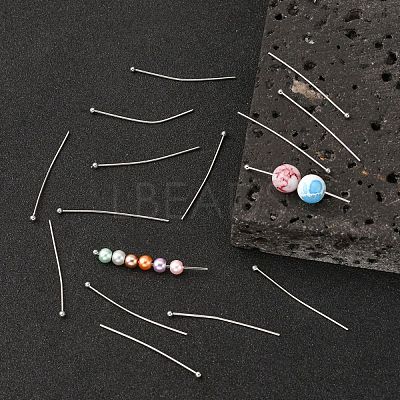 Tarnish Resistant 304 Stainless Steel Ball Head pins STAS-N017-02-35mm-1