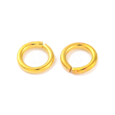 Brass Saw Cut Open Jump Rings KK-G514-01J-G-1