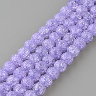 Synthetic Crackle Quartz Beads Strands GLAA-S134-8mm-15-1