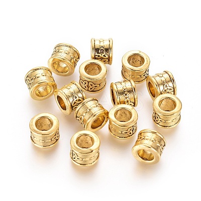 Tibetan Style European Beads GLF11489Y-NF-1