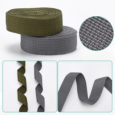 6 Rolls 6 Colors Flat Polypropylene Ribbon OCOR-WR0001-11-1