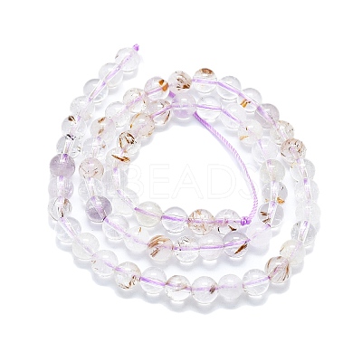 Natural Rutilated Quartz Beads Strands G-K245-A04-02-1