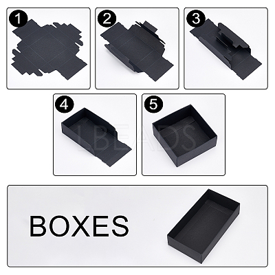 10Pcs 5 Style Paper Boxes CON-BC0002-32C-1