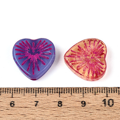 Baking Paint Transparent Glass Beads X-DGLA-N018-12-1
