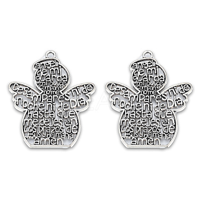 Tibetan Style Alloy Big Pendants X-TIBEP-N008-197-1