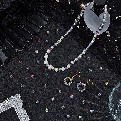 2 Strands Electroplate Glass Bead Strands EGLA-PA0001-27-1