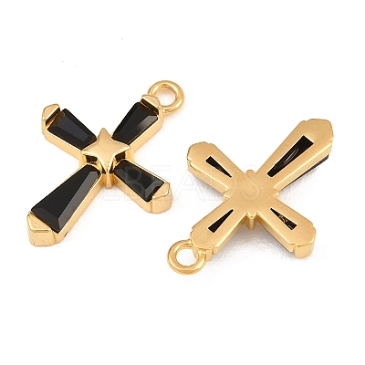 304 Stainless Steel & Glass Pendants GL-CBA5A59-02G-01-1