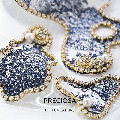Preciosa&reg MAXIMA Crystal Round Stones X-PRC-RBSS24-70010-1
