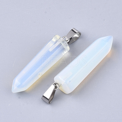 Opalite Point Pendants G-R220-34S-1