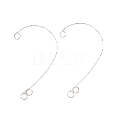 Tarnish Resistant 316 Stainless Steel Ear Cuff Findings X-STAS-H148-03P-1