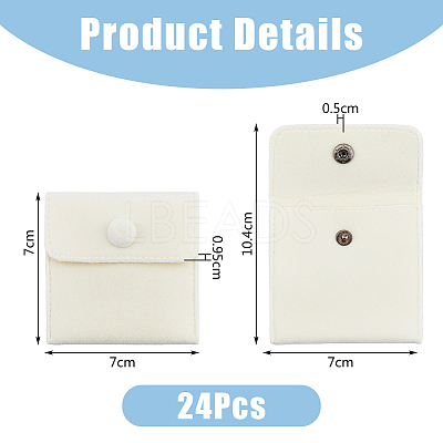 24Pcs Square Velvet Jewelry Bags TP-FI0001-02B-1
