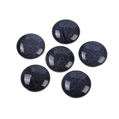 Synthetic Blue Goldstone Cabochons G-H1596-FR-25mm-29-1