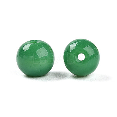 Opaque Solid Color Glass Beads X1-GLAA-N007-8mm-A10-1