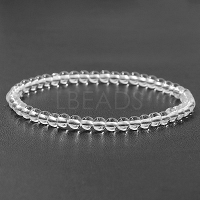 4MM Natural Quartz Crystal Stretch Bracelets RP2095-12-1