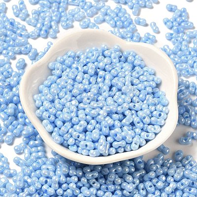 Opaque Colours Luster Glass Seed Beads SEED-B001-01A-07-1