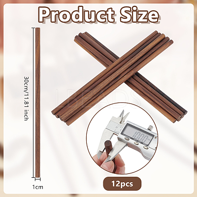 Waxed Round Wooden Sticks WOOD-OC0004-42C-1