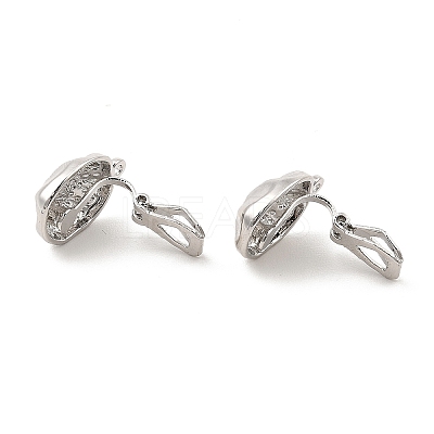 Alloy Clip-on Earring Findings FIND-L015-008P-1