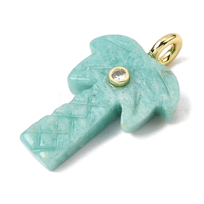 Natural Amazonite Carved Pendants G-C282-04D-1