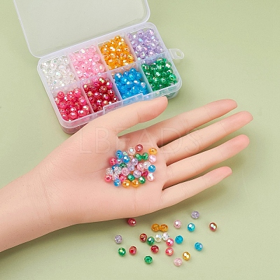 Eco-Friendly Transparent Acrylic Beads TACR-YW0001-50-1