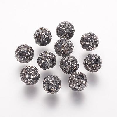 Polymer Clay Rhinestone Beads RB-K050-8mm-C03-1