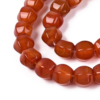 Dyed Natural Agate Beads Strands G-T144-50A-04-1