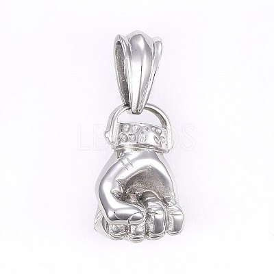 304 Stainless Steel Pendants STAS-E434-02-1