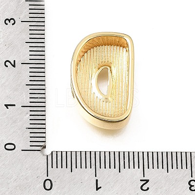 Brass Slide Charms KK-E802-33G-D-1
