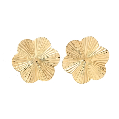 Ion Plating(IP) 304 Stainless Steel Stud Earring Findings STAS-P357-01C-G-1