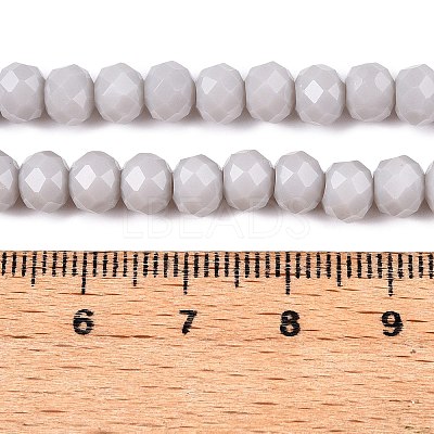 Opaque Solid Color Imitation Jade Glass Beads Strands LS-EGLA-A044-P6mm-D19-1