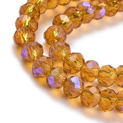 Electroplate Glass Beads Strands EGLA-A034-T3mm-L01-1